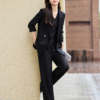 高級感女用三件式西裝套裝｜2025 春秋冬時尚職業裝｜西服＋西褲＋馬甲