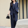 高級感女用三件式西裝套裝｜2025 春秋冬時尚職業裝｜西服＋西褲＋馬甲