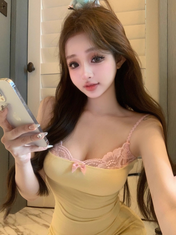 純欲蕾絲吊帶短洋裝｜甜辣修身包臀裙｜夏季顯身材莫代爾吊帶裙