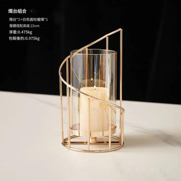 北歐風浪漫燭台｜客廳餐桌擺飾｜高質感鐵藝蠟燭台｜居家佈置／燭光晚餐必備