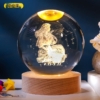 2.6 十二星座水晶球|星座開運擺飾 生日禮物禮盒收藏 光影能量水晶球