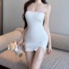 純欲蕾絲吊帶短洋裝｜甜辣修身包臀裙｜夏季顯身材莫代爾吊帶裙