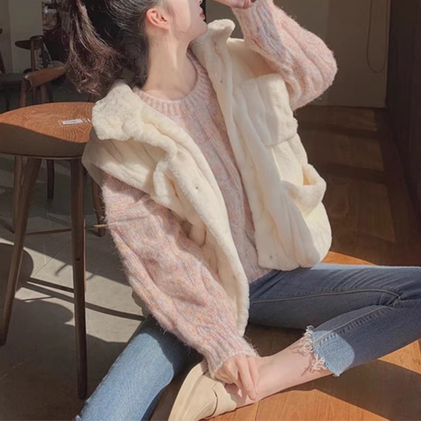 O1CN018PN4LO1YqtA4YRmiy_!!2215490833111-0-cib 美粉色短版|溫柔系慵懶風外穿款|秋冬必備黏膠纖維毛衣